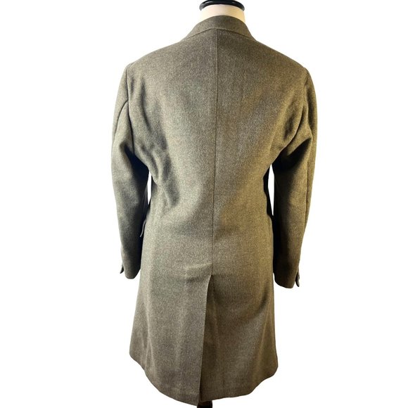 BATTISTONI, Roma 100% Italian Merino Wool Trench Coat, Men's Size Large - Picture 5 of 16